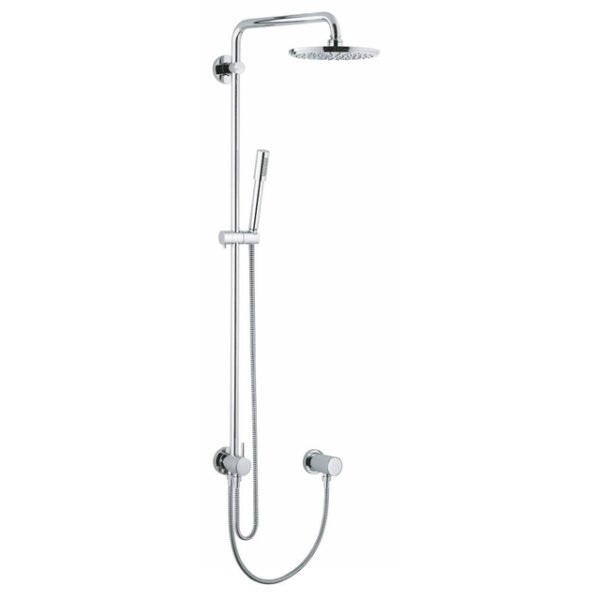 GROHE Rainshower Modern Regendoucheset Opbouw - hoofddouche 21cm - handdouche staaf - glijstang 113cm - chroom 27058000