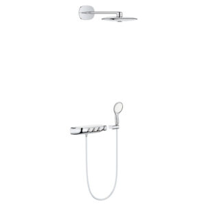 GROHE Rainshower SmartControl Regendoucheset Opbouw - hoofddouche 36cm - handdouche rond 11.5 - wandarm 45cm - chroom 26443000