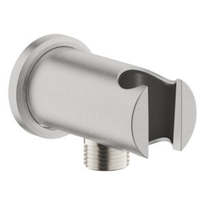 GROHE Rainshower Wandaansluitbocht - 1/2" - met houder - ronde rozet - supersteel 26658DC0