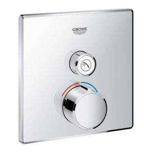 Grohe SmartControl Inbouwthermostaat - 2 knoppen - mengkraan - vierkant - chroom 29147000