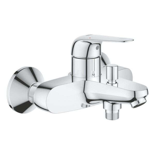 GROHE Swift QuickFix Badkraan - HOH=15cm - met omstel - met koppelingen - chroom 24335001