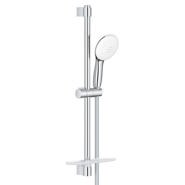 GROHE Tempesta 110 Glijstangset - 60cm - 2 straalsoorten - 7.4l/min - met zeephouder - chroom 26638003