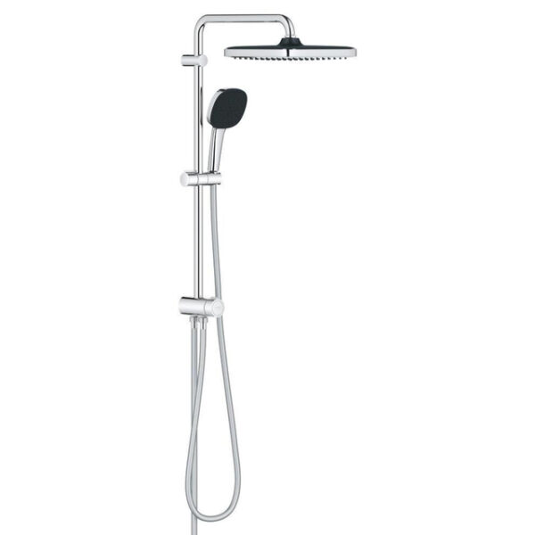 GROHE Vitalio Comfort 250 QuickFix Regendoucheset - hoofddouche - 25cm - vierkante handdouche - 2 straalsoorten - zonder omstelkraan - chroom 26698001