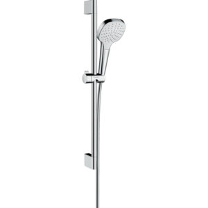 Hansgrohe Croma Select E glijstangset met Croma Select E 1jet handdouche 65cm met Isiflex`B doucheslang 160cm wit/chroom 26584400