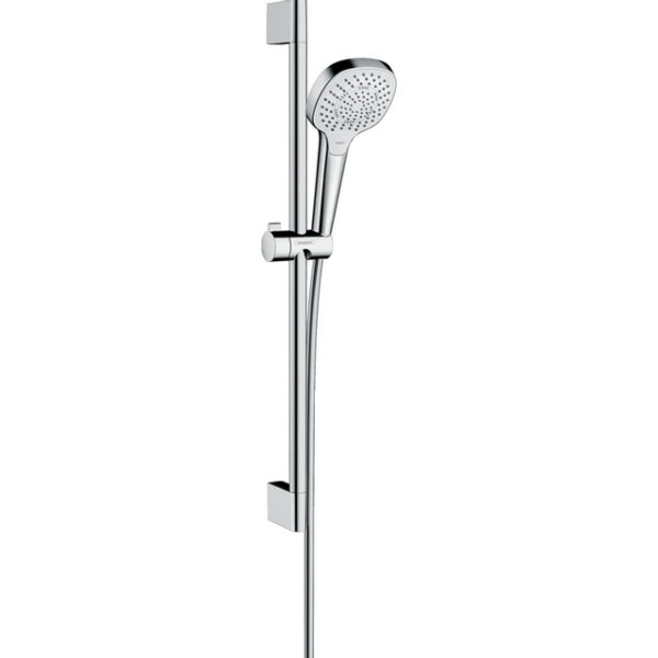 Hansgrohe Croma Select E Multi glijstangset met Croma Select E Multi handdouche 65cm met Isiflex`B doucheslang 160cm wit/chroom 26580400