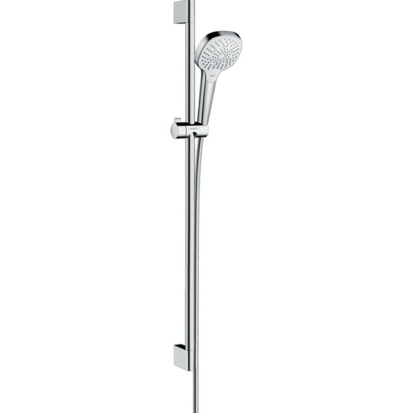 Hansgrohe Croma Select E Multi glijstangset met Croma Select E Multi handdouche 90cm met Isiflex`B doucheslang 160cm wit/chroom 26590400