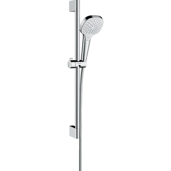 Hansgrohe Croma Select E Vario glijstangset met Croma Select E Vario handdouche EcoSmart 65cm met Isiflex`B doucheslang 160cm wit/chroom 26583400