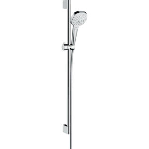 Hansgrohe Croma Select E Vario glijstangset met Croma Select E Vario handdouche EcoSmart 90cm met Isiflex`B doucheslang 160cm wit/chroom 26593400