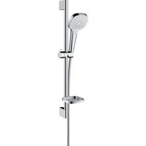 Hansgrohe Croma select e vario unica glijstangset 65cm casetta chroom wit 26586400