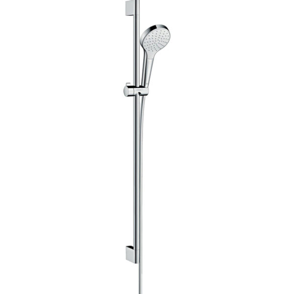 Hansgrohe Croma Select S glijstangset met Croma Select S 1jet handdouche 90cm met Isiflex`B doucheslang 160cm wit/chroom 26574400