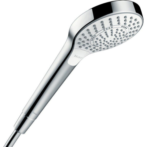 Hansgrohe Croma Select S handdouche Multi 1/2 xØ11cm met soft rain intense rain en massagestraal wit/chroom 26800400