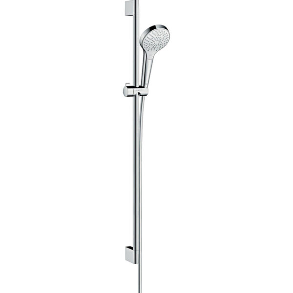 Hansgrohe Croma Select S Multi glijstangset met Croma Select S Multi handdouche 90cm met Isiflex`B doucheslang 160cm wit/chroom 26570400