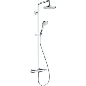 Hansgrohe Croma Select S Regendoucheset - hoofddouche 18cm - thermostatisch - wit/chroom 27253400