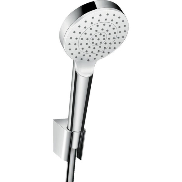 Hansgrohe Crometta 1jet porter doucheset ecosmart met slang 160cm wit chroom 26569400