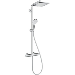 Hansgrohe Crometta E 240 1jet showerpipe met thermostaat chroom 27271000