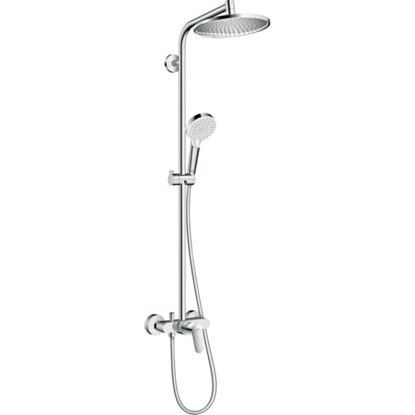 Hansgrohe Crometta s 240 1jet showerpipe met douchekraan chroom 27269000