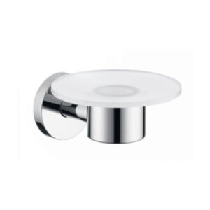 Hansgrohe E S zeephouder inclusief glas inzet geborsteld nikkel 40515820