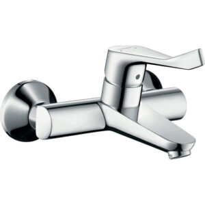 Hansgrohe Focus Care opbouw wandkraan met koppelingen met verlengde greep 12.1cm EcoSmart chroom 31913000