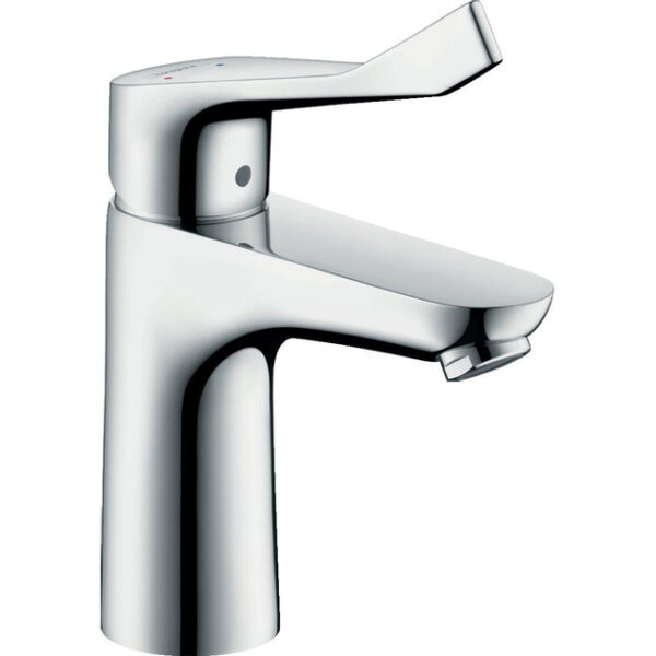 Hansgrohe Focus Care wastafelkraan met ComfortZone 100 met verlengde greep 12.1cm EcoSmart met waste chroom 31911000