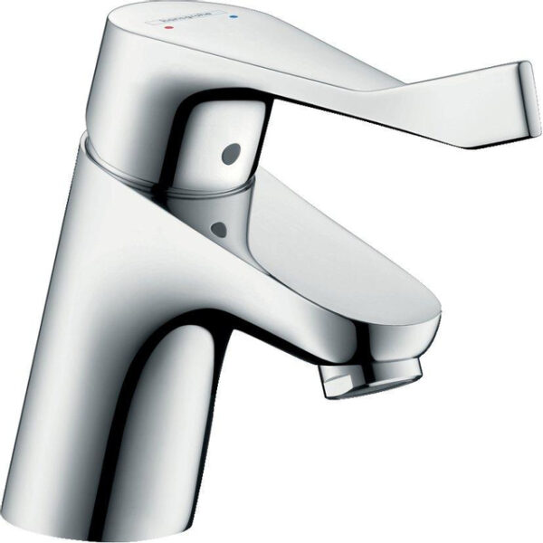 Hansgrohe Focus Cares wastafelkraan 70 met verlengde greep 12.1cm EcoSmart chroom 31914000