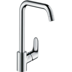 Hansgrohe Focus E2 keukenkraan met hoge draaibare uitloop instelbaar 110 graden