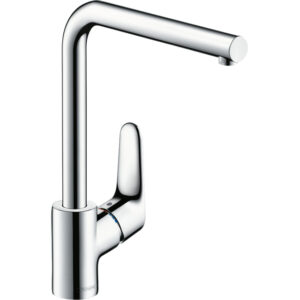 Hansgrohe Focus keukenkraan met rechte hoge uitloop chroom 31817000