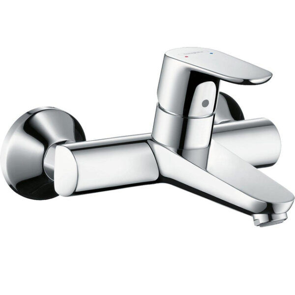 Hansgrohe Focus wand wastafelkraan met onderuitloop chroom 31923000