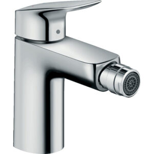 Hansgrohe Logis 1 gats bidetkraan 100 met waste chroom 71200000