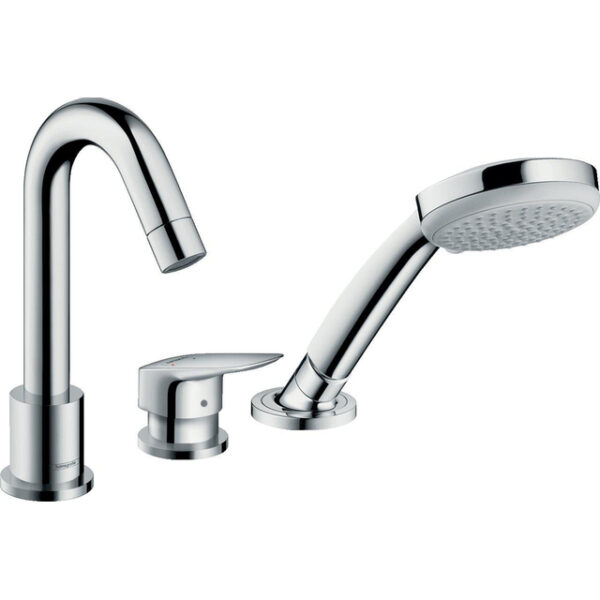 Hansgrohe Logis afbouwdeel voor 3 gats badrandkraan voor inbouwdeel 13437180 chroom 71310000