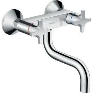 Hansgrohe Logis classic wandkeukenkraan met onder uitloop chroom 71287000