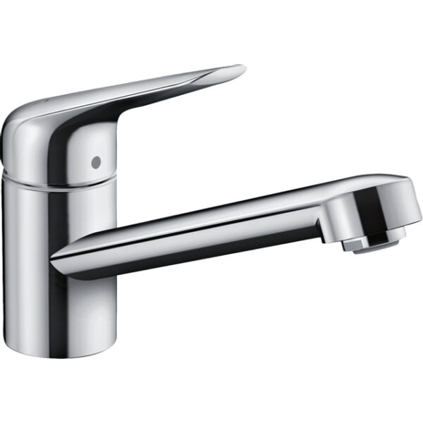 Hansgrohe M42 M421-H100 1-gats keukenkraan m. 360° draaibare uitloop chroom 71808000