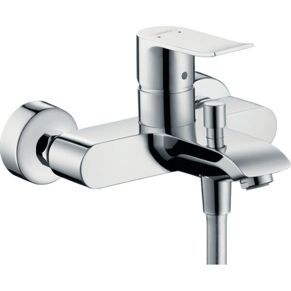 Hansgrohe Metris badkraan met omstel en koppelingen chroom 31480000