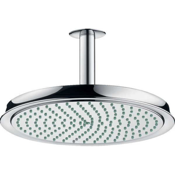 Hansgrohe Raindance Classic Air hoofddouche 27cm inclusief plafondaansluiting chroom 27405000