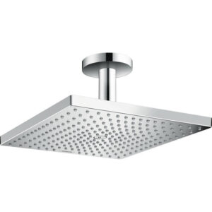 Hansgrohe Raindance E Square hoofddouche E300 1jet met plafondbevestiging 10cm 30x30cm chroom 26250000