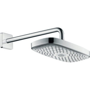 Hansgrohe Raindance Select E hoofddouche E300 2jet met douchearm 39cm 30x16cm EcoSmart wit/chroom 26609400