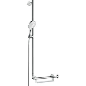 Hansgrohe Raindance select s 120 glijstangset ecosmart comfort 110 links chroom wit 26325400