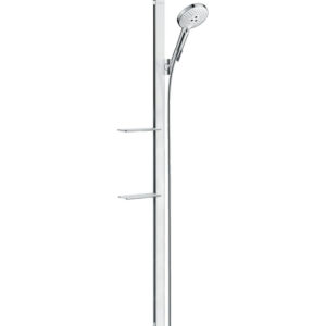 Hansgrohe Raindance Select S Unica Doucheset - glijstang - raindance select S 120 3jet handdouche - zeepschaal - 150cm - doucheslang 160cm - wit/chroom OUTLET 27646400