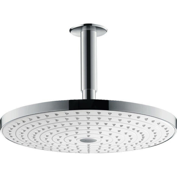 Hansgrohe Raindance select s300 2jet hoofddouche plafondaansluiting wit chroom 27337400