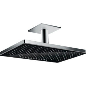 Hansgrohe Rainmaker select 460 2jet hoofddouche plafonduitvoering zwart glas chroom 24004600