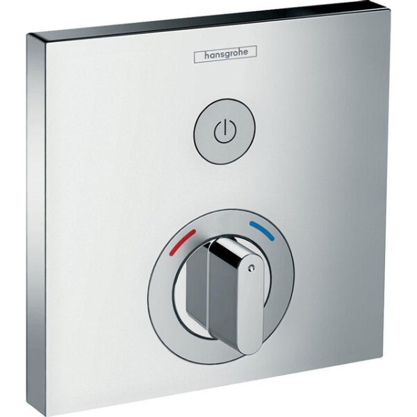 Hansgrohe ShowerSelect afbouwdeel voor inbouwkraan thermostatisch met 1 stopkraan voor 1 douchefunctie chroom 15767000