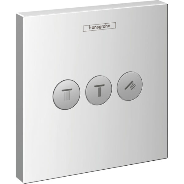 Hansgrohe ShowerSelect afbouwdeel voor inbouwstopkraan met 3 stopfuncties chroom 15764000