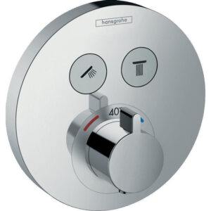 Hansgrohe ShowerSelect S afbouwdeel voor inbouwkraan thermostatisch met omstel voor 2 douchefuncties chroom 15743000