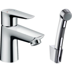 Hansgrohe Talis E bidetset mets wastafelkraan met handdouche en doucheslang chroom 71729000