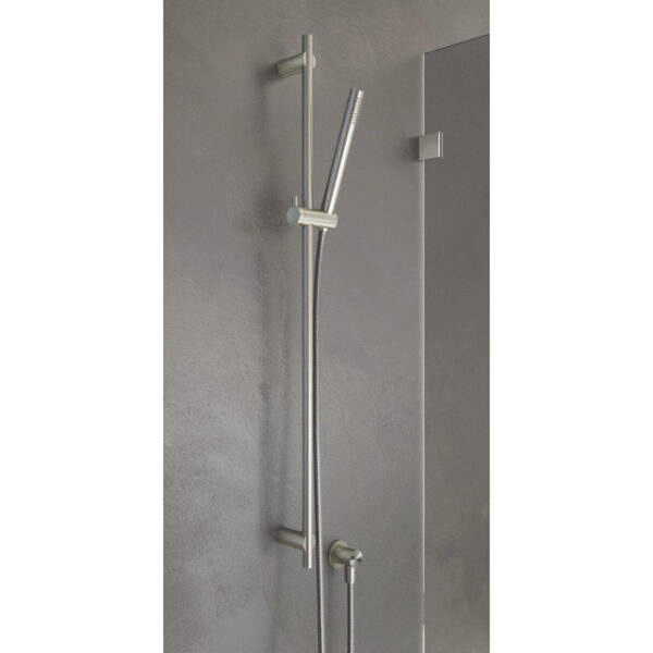 Hotbath Archie glijstang 90 cm met wanduitlaat doucheslang 150cm en handdouche RVS AR307IX