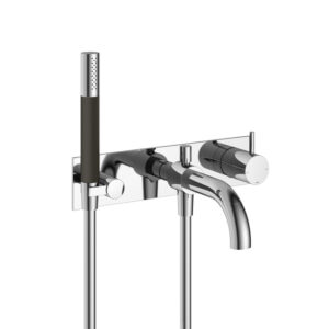 Hotbath Cobber afbouwdeel inbouw douche en badmengkraan automatische omstelinrichting met doucheslang en handdouche chroom OUTLET CB026EXTCR