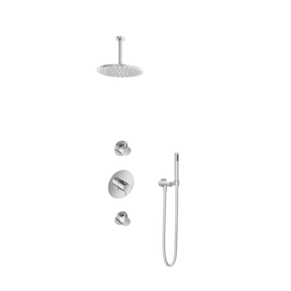 Hotbath Get together IBS2R Regendoucheset inbouw - 15cm plafondarm - 25cm ronde hoofddouche - staafhanddouche - chroom IBS2RCR24