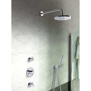 Hotbath Get together IBS2R Regendoucheset inbouw - 35cm wandarm - 20cm ronde hoofddouche - staafhanddouche - chroom IBS2RCR