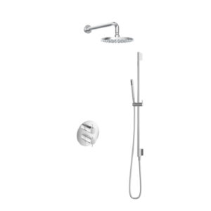 Hotbath Get together IBS2RA Regendoucheset inbouw - 35cm wandarm - 20cm ronde hoofddouche - staafhanddouche glijstang - chroom IBS2RACR7