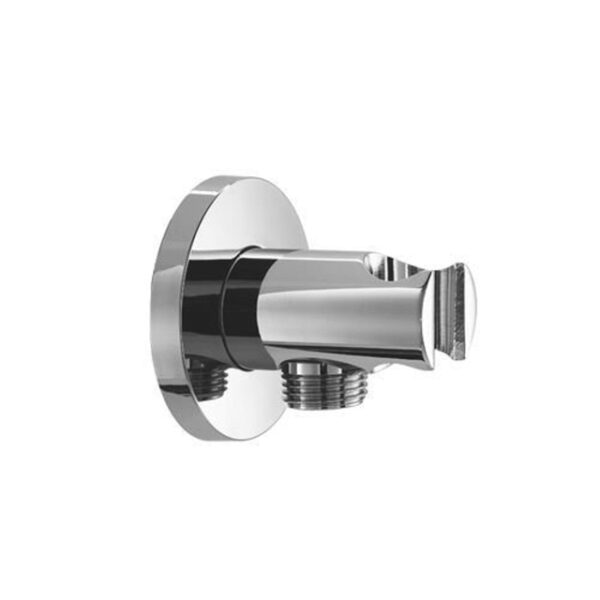 Hotbath Mate wandsteun met uitlaat voor handdouche rond chroom M508CR