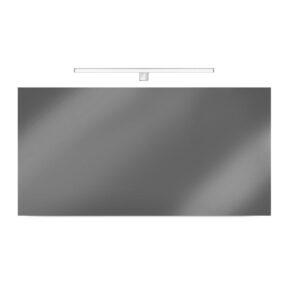 Looox B Line spiegel - 120x65cm - met anticondens - aluminium SP1200-650